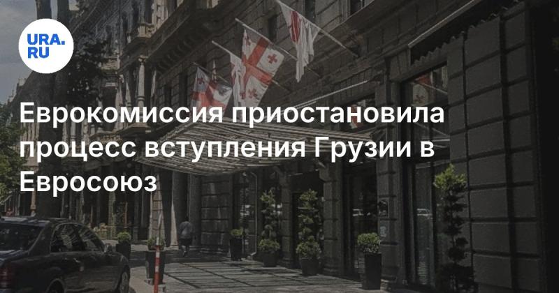 Европейская комиссия приостановила процедуру вступления Грузии в Европейский Союз.