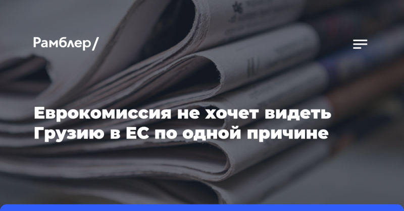 Еврокомиссия не стремится принять Грузию в состав ЕС по одной главной причине.