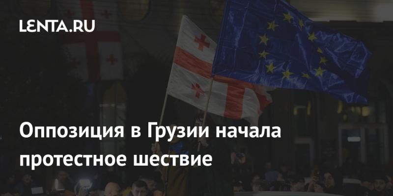 В Грузии оппозиционные силы инициировали акцию протеста.