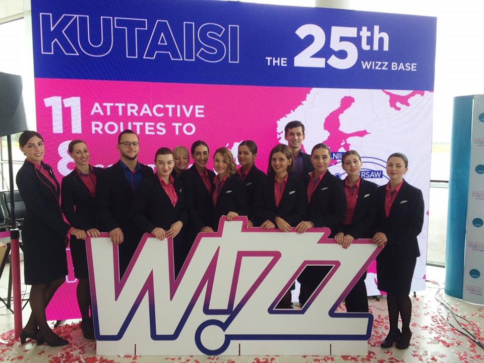 Европейский лоукостер Wizz Air открыл базу в Кутаиси