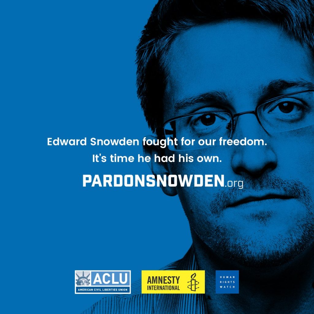В интернете проходит кампания за помилование Эдварда Сноудена