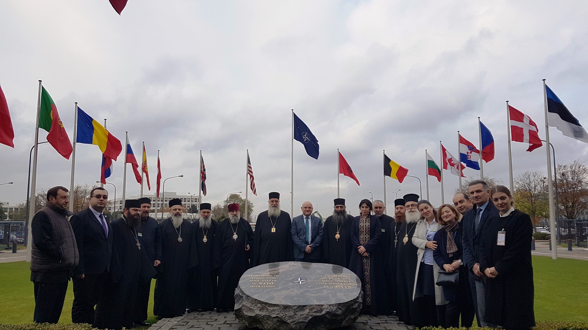 Делегация грузинского духовенства проводит встречи в штаб-квартире НАТО