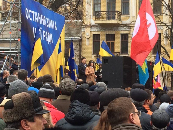 f211138 saa4 #новости митинг, Рух новых сил, Саакашвили, украина