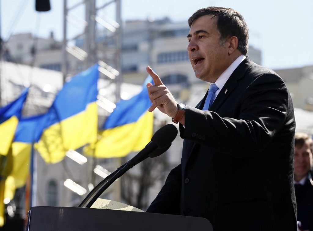Михаил Саакашвили провел митинг под лозунгом «Последняя зима Рады»