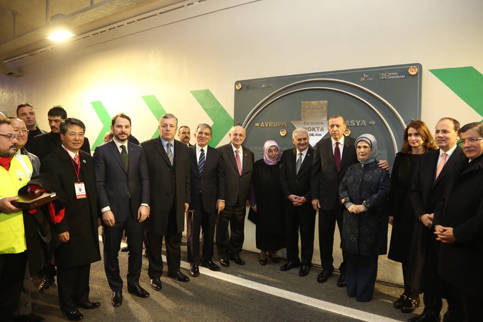 Премьер Грузии и президент Турции приняли участие в открытии Евразийского тоннеля