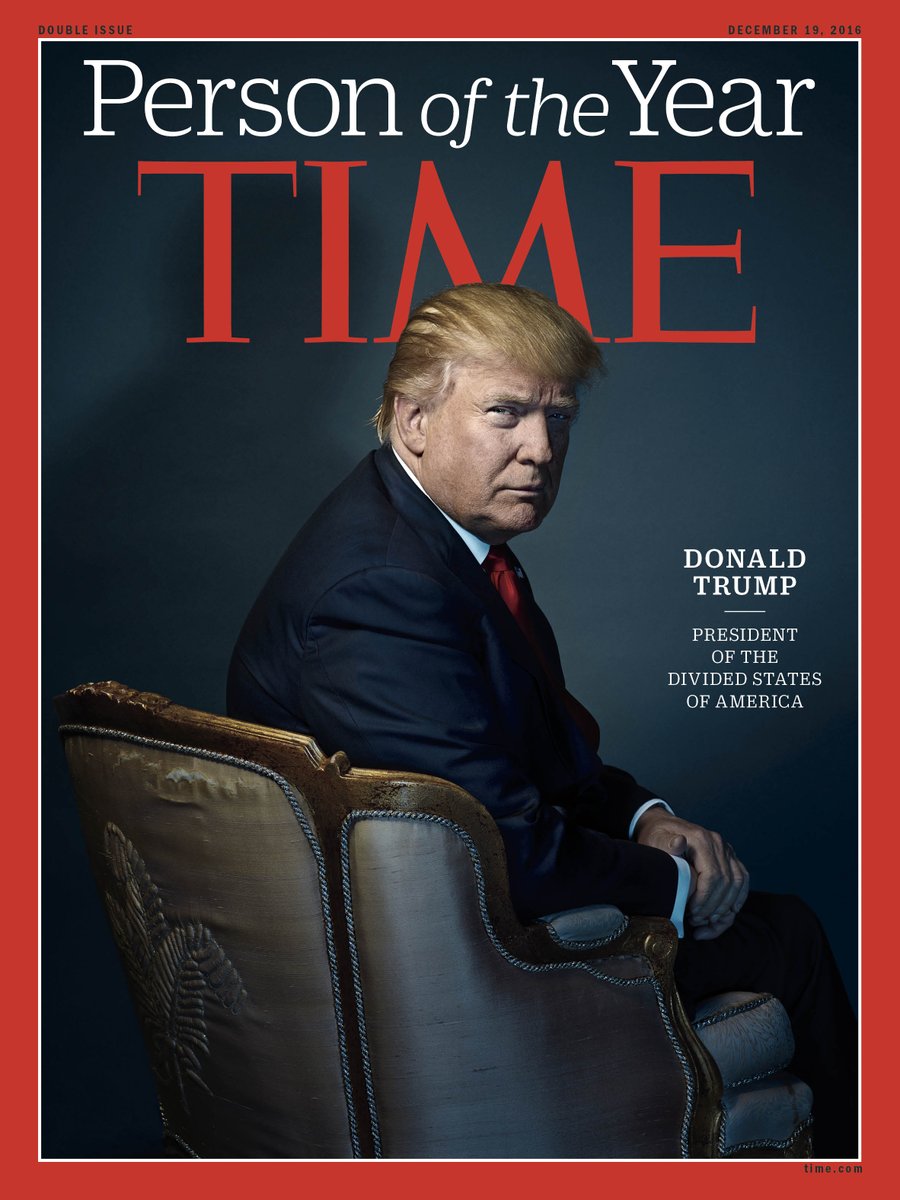"Time" признал Дональда Трампа "Человеком года"