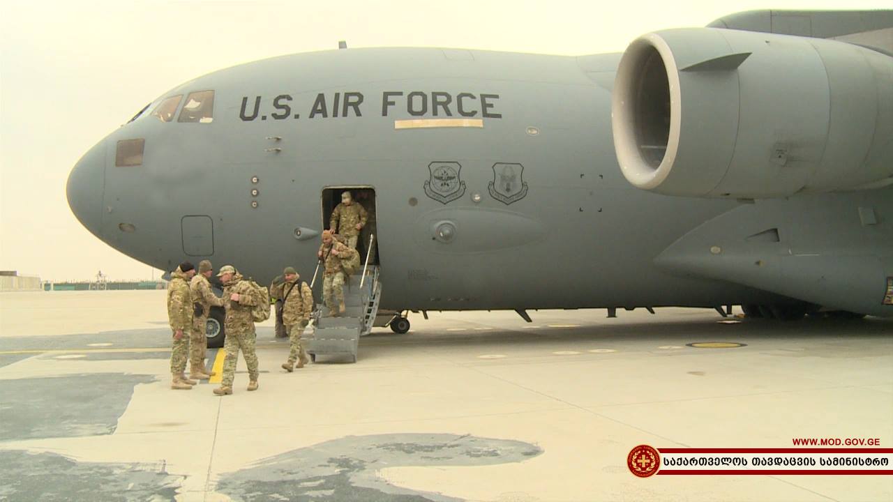 Усиленная рота пехотной бригады ВС Грузии прибыла в Афганистан