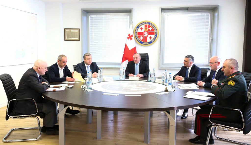 На заседании СНБ Грузии обсудили вопрос милитаризации Абхазии
