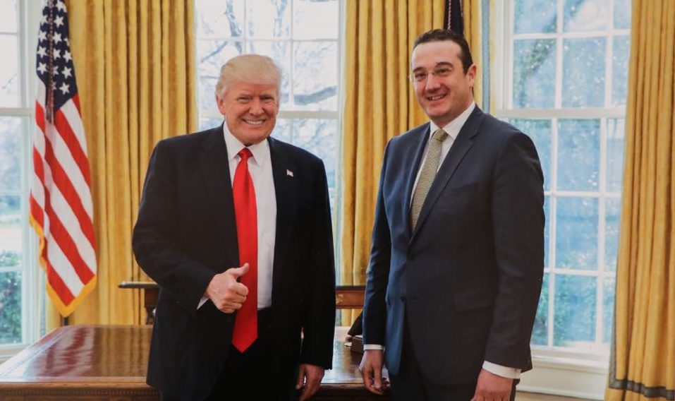 Дональд Трамп встретился с новым послом Грузии Давидом Бакрадзе