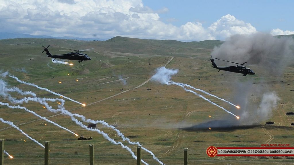 В Грузии прошли трехсторонние военные учения "Кавказский орел 2017"