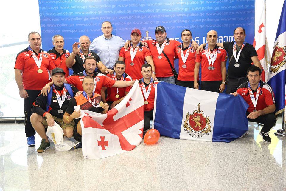 Сборная Грузии завоевала 6 золотых наград на Всемирных играх полицейских и пожарных