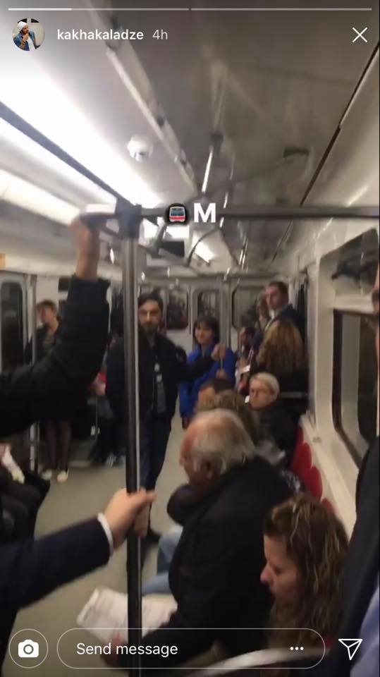 Мэр Тбилиси, Каха Каладзе в метро