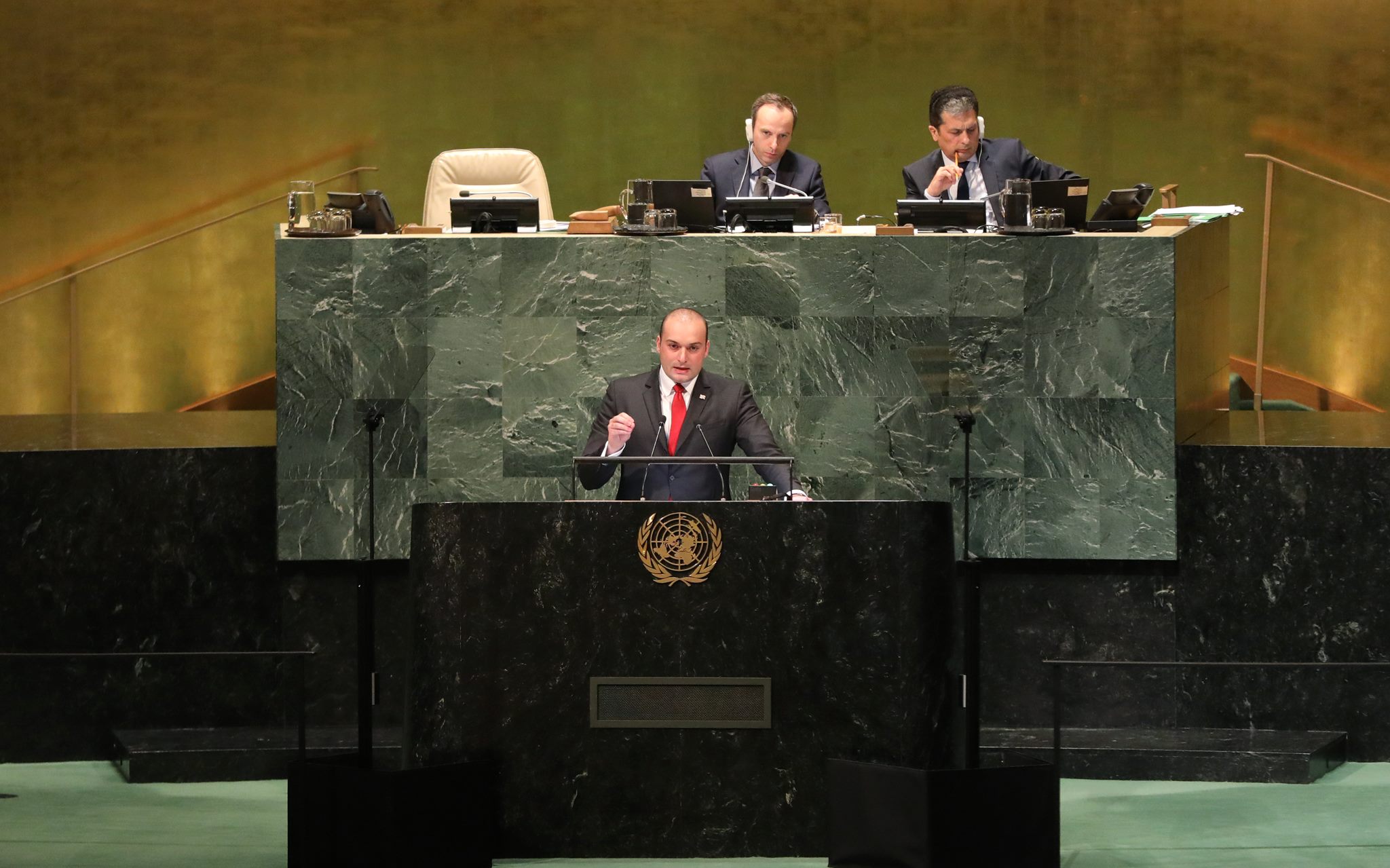 Сухуми и Цхинвали отреагировали на речь премьер-министра Мамуки Бахтадзе в ООН