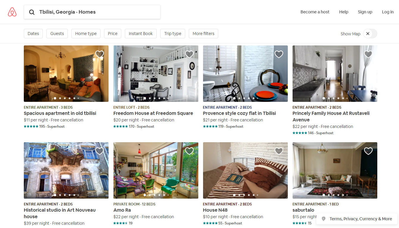 Airbnb новости аренда, Георгий Чоговадзе, Грузия, Национальная администрация туризма, недвижимость, тбилиси, туризм