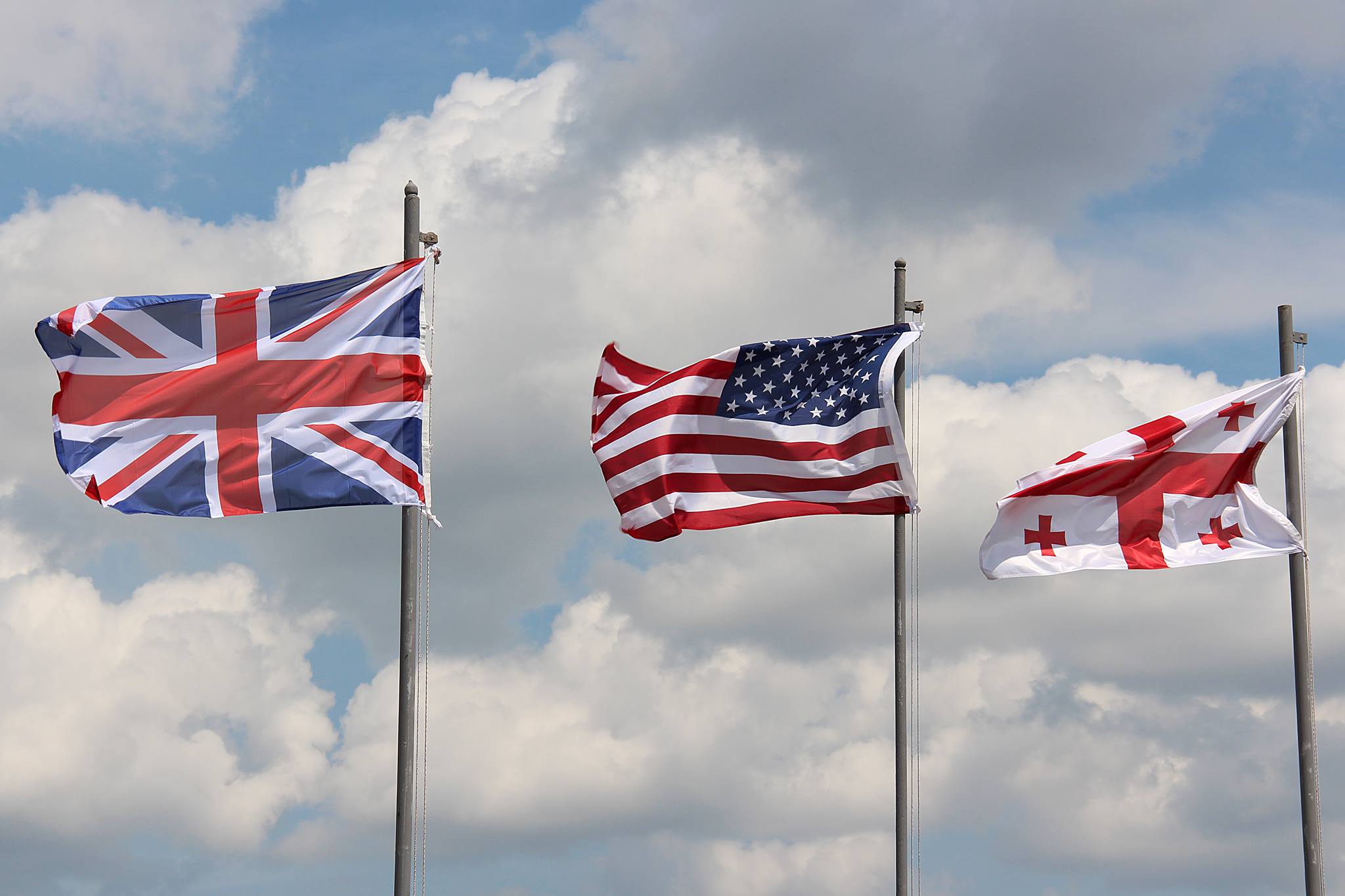 UK USA Georgia Flags МИД Великобритании МИД Великобритании