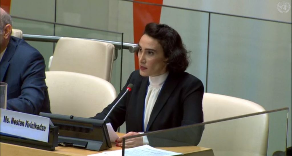 Речь в ООН: О сильных грузинках за шесть минут