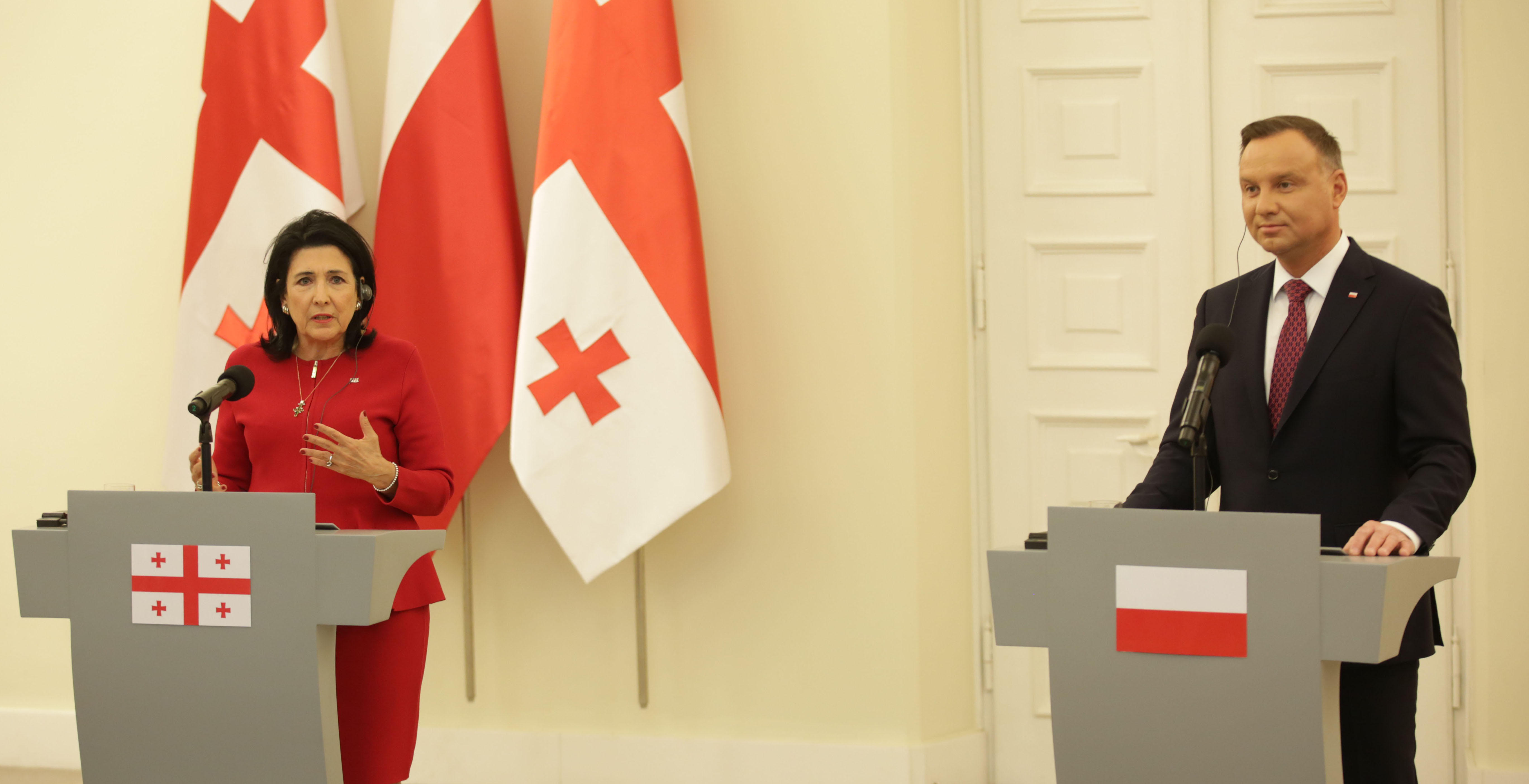 Президент Польши выразил солидарность Грузии
