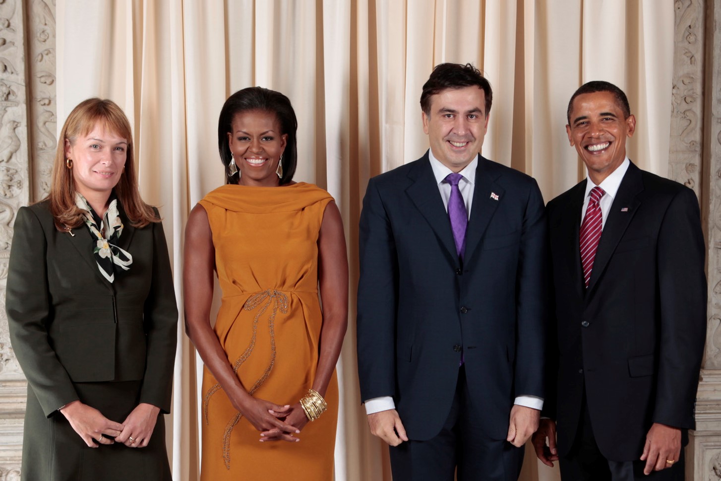 Mikheil Saakashvili with Obamas новости барак обама, Грузия-США, Михаил Саакашвили