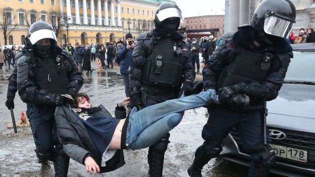 116645682 photo 2021 01 23 21 17 15 Новости BBC акции протеста в России, Алексей Навальный, Россия
