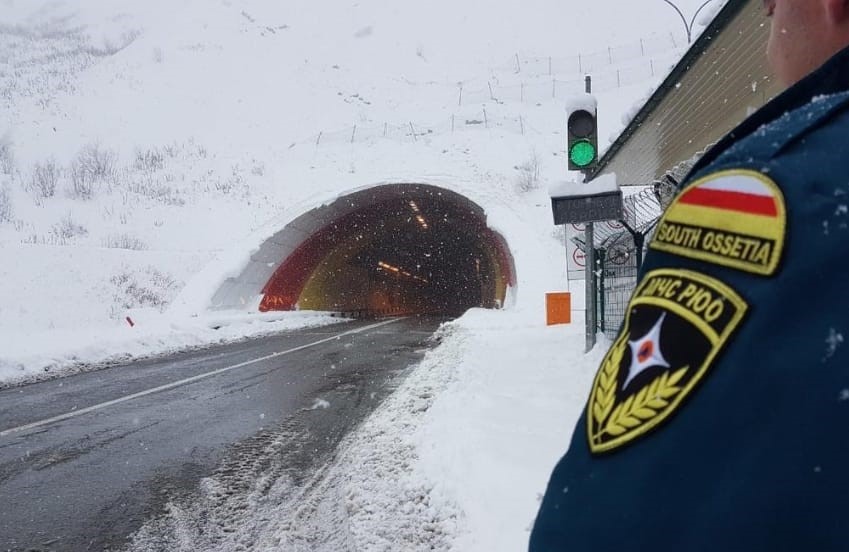 Roki Tunnel новости погода, Рокский тоннель, снегопад, Южная Осетия
