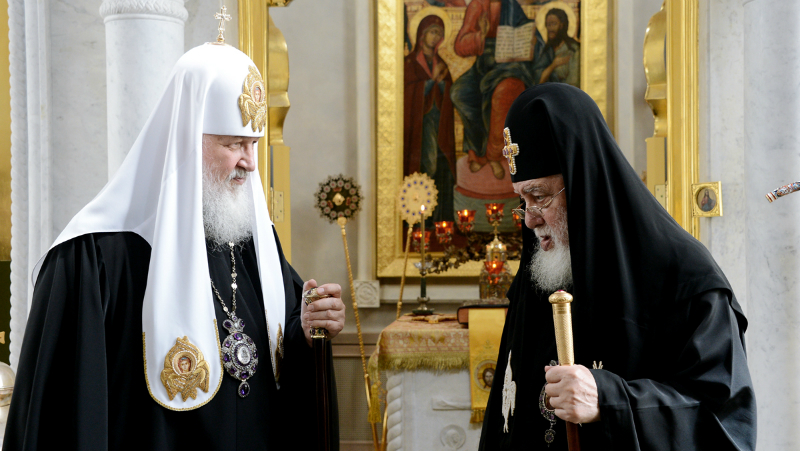 Ilia II Kirill патриарх Кирилл патриарх Кирилл