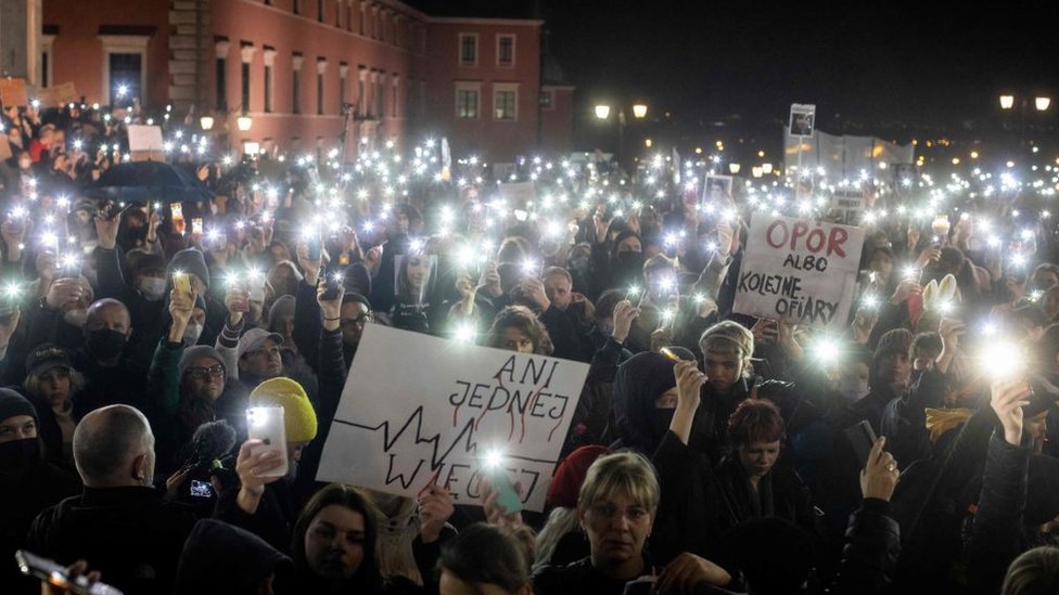 Демонстрация в Варшаве