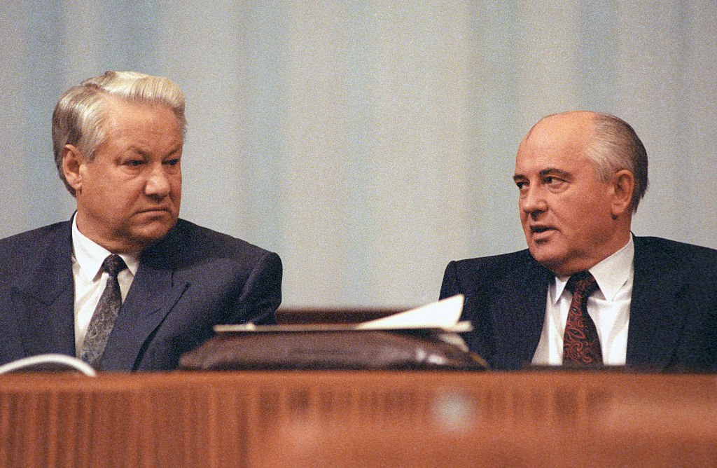 Ельцин Горбачев