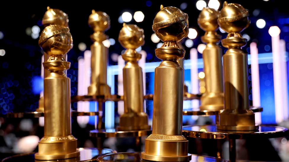 Golden Globe trophies