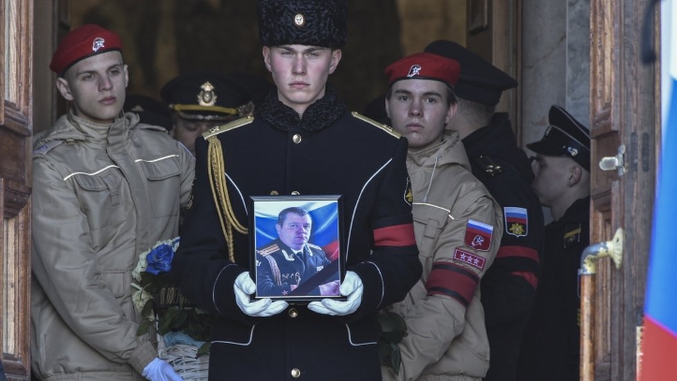 Похороны замкомандующего Черноморским флотом ВМФ РФ Андрея Палия