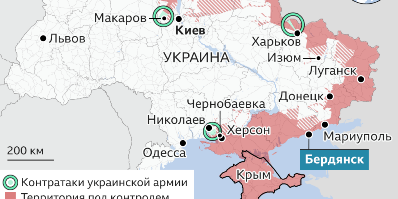 123870971 ukrainian pushback berd nc Новости BBC война в Украине, Россия, украина