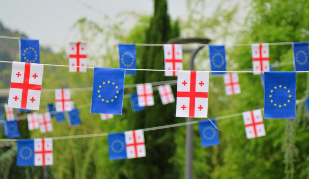 georgia eu flags новости Грузия-ЕС