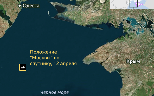 124420387 124184842 ukraine moskva map nc Новости BBC война в Украин, крейсер "Москва", Россия, украина
