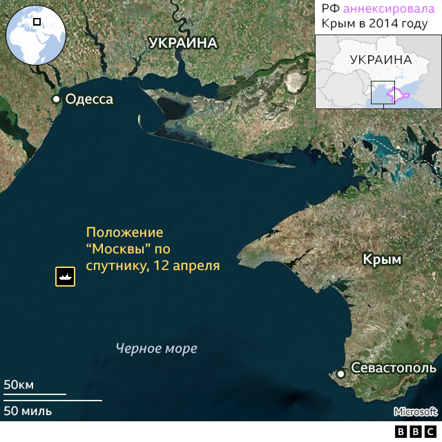 124420387 124184842 ukraine moskva map nc Новости BBC война в Украин, крейсер "Москва", Россия, украина