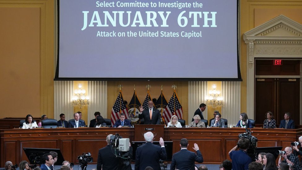 Заседание комитета Конгресса по расследованию событий 6 января