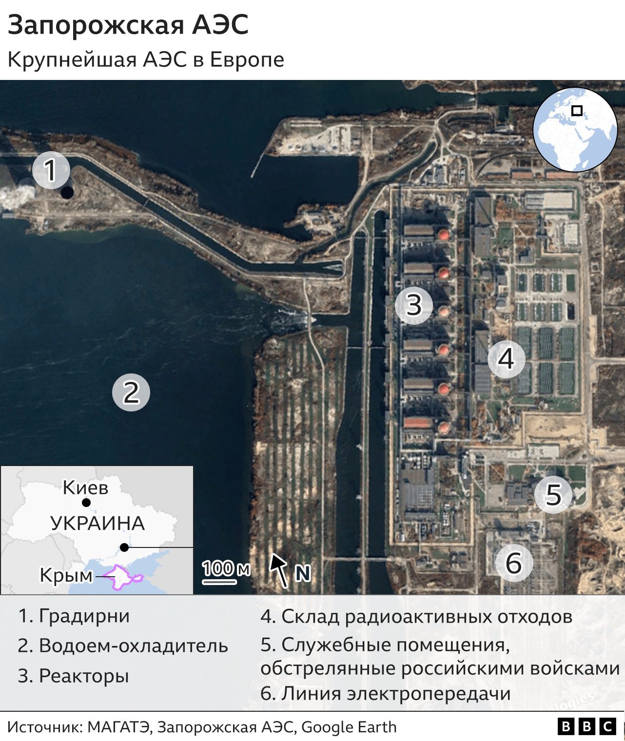 карта запорожской АЭС