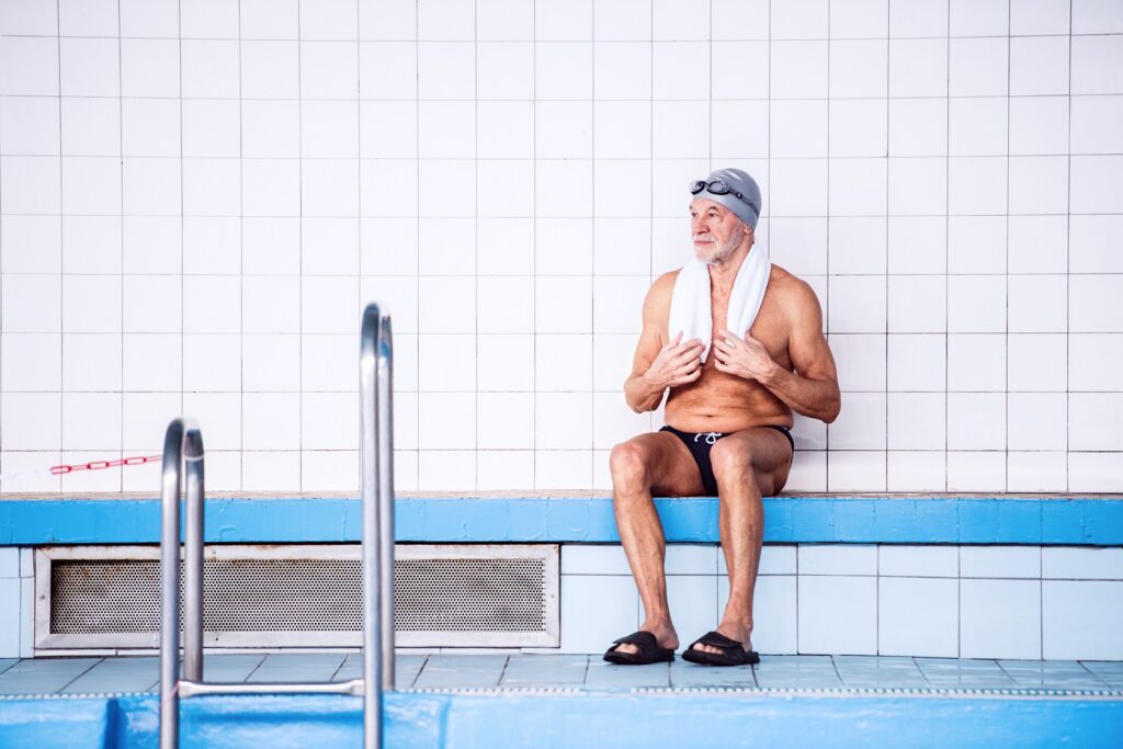 senior man sitting by the indoor swimming pool 2021 08 26 12 07 50 utc новости мэрия Тбилиси, спорт