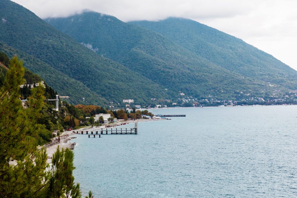 the city of gagra abkhazia with beautiful views o 2021 09 04 07 22 39 utc новости Абхазия, Пицунда, Россия