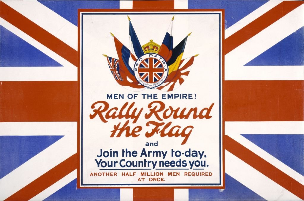 Британский мобилизационный плакат времен Первой мировой войны