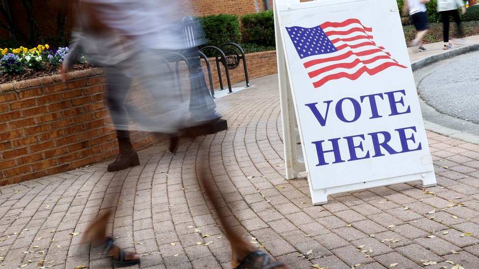 Избирательный участок в Смирне, штат Джорджия, 3 ноября 2022 года