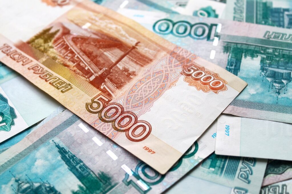 money background with russian ruble 2022 01 27 22 34 11 utc новости Грузия-Россия, экономика Грузии