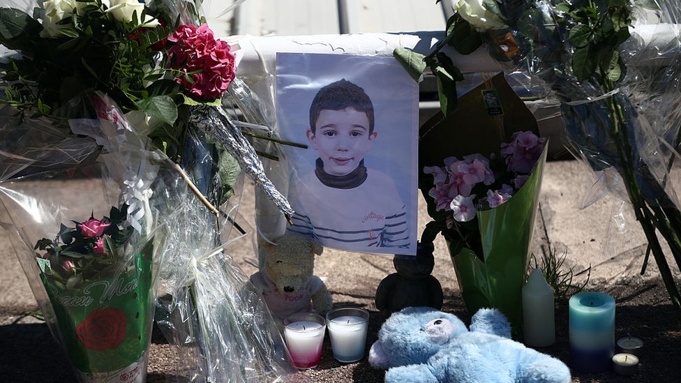 Фотография погибшего во время теракта ребенка
