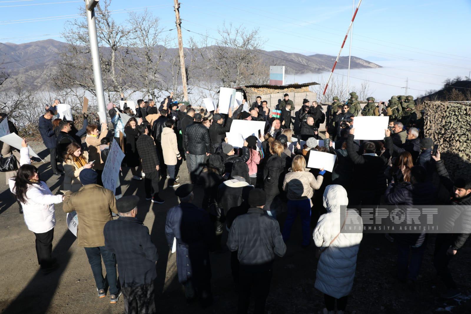 lachin corridor protest 12 12 2022 новости OC Media, Азербайджан-Армения, Лачинский коридор, Нагорный Карабах