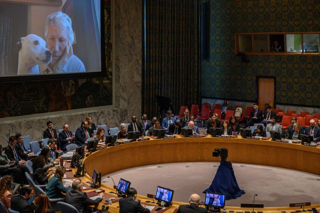 Roger Waters addressed the UN Security Council
