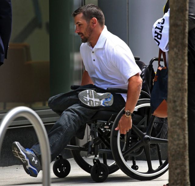 Марк Фукариле тяжело пострадал во время теракта. Он давал показания в суде против Царнаева
