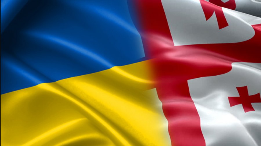 flagi gruzia ukraina новости акция, День независимости Украины