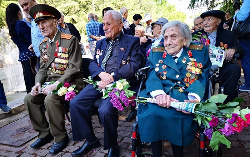 veterani vtoraya mirovaya новости Вторая мировая война, День победы, правительство Грузии