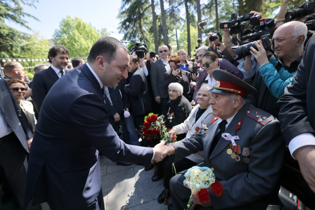 veterani garibashvili новости Ваке-парк, День победы, премьер Грузии