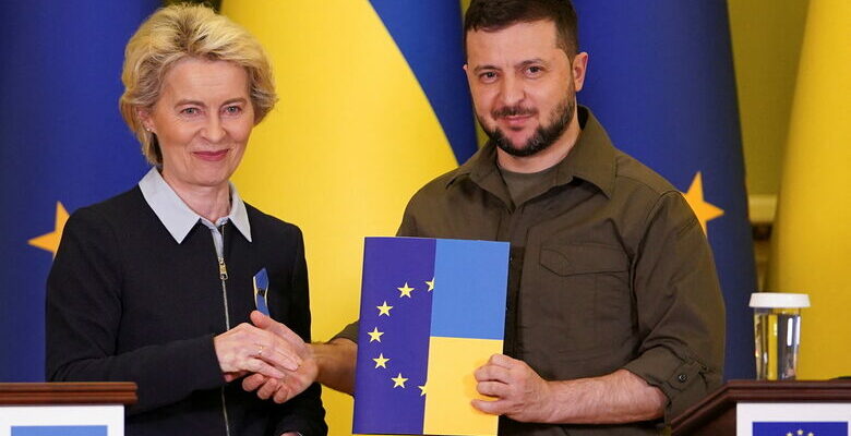 zelenskii fon der liaen ursula новости киев, Украина-ЕС