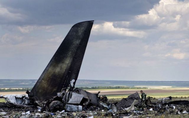 Ил-76, сбитый в Луганском аэропорту