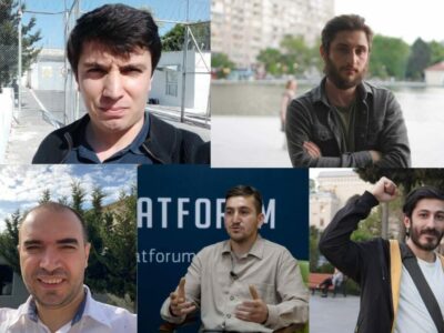 azerbaijani activists 21 09 2023 1024x682 1 SOVA-блог Азербайджан, активисты, аресты, война в Карабахе, Нагорный Карабах